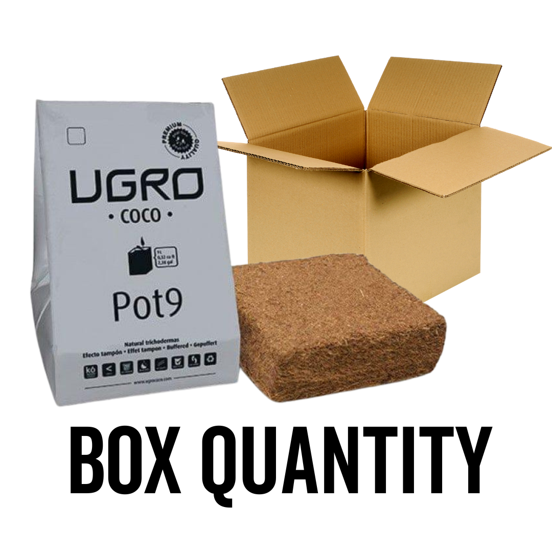 Grow Media Box Quantity (10 singles) Ugro Basic Quick Fill Grow Bag - 9L