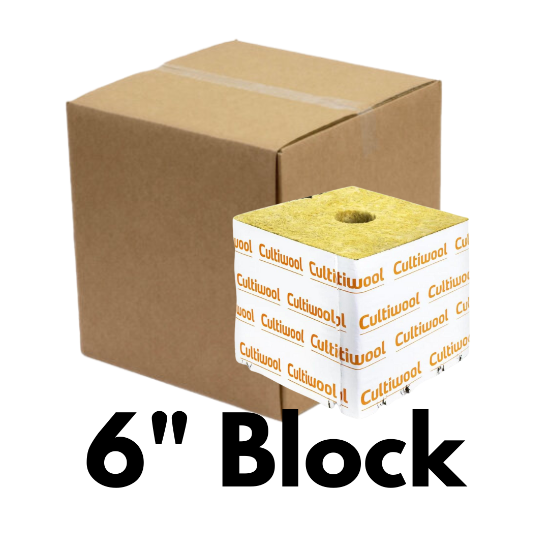 Grow Media Box quantity (48) Cultiwool 6" Huge Block