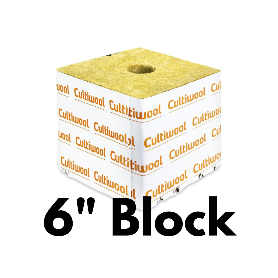 Grow Media Single block Cultiwool 6" Huge Block