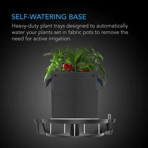 Grow Systems AC Infinity 5 Gallon Fabric Pots And Base Combo