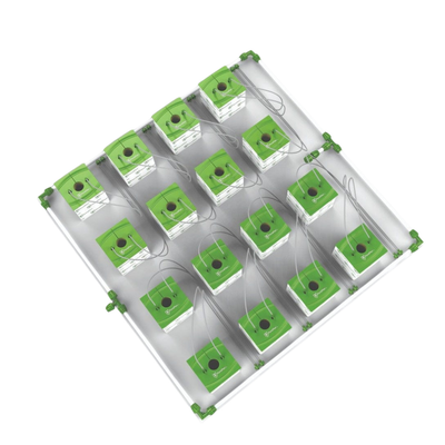 FloraFlex - Sistema de riego por microgoteo para 16 plantas - Espacio de 1,2 x 1,2 m