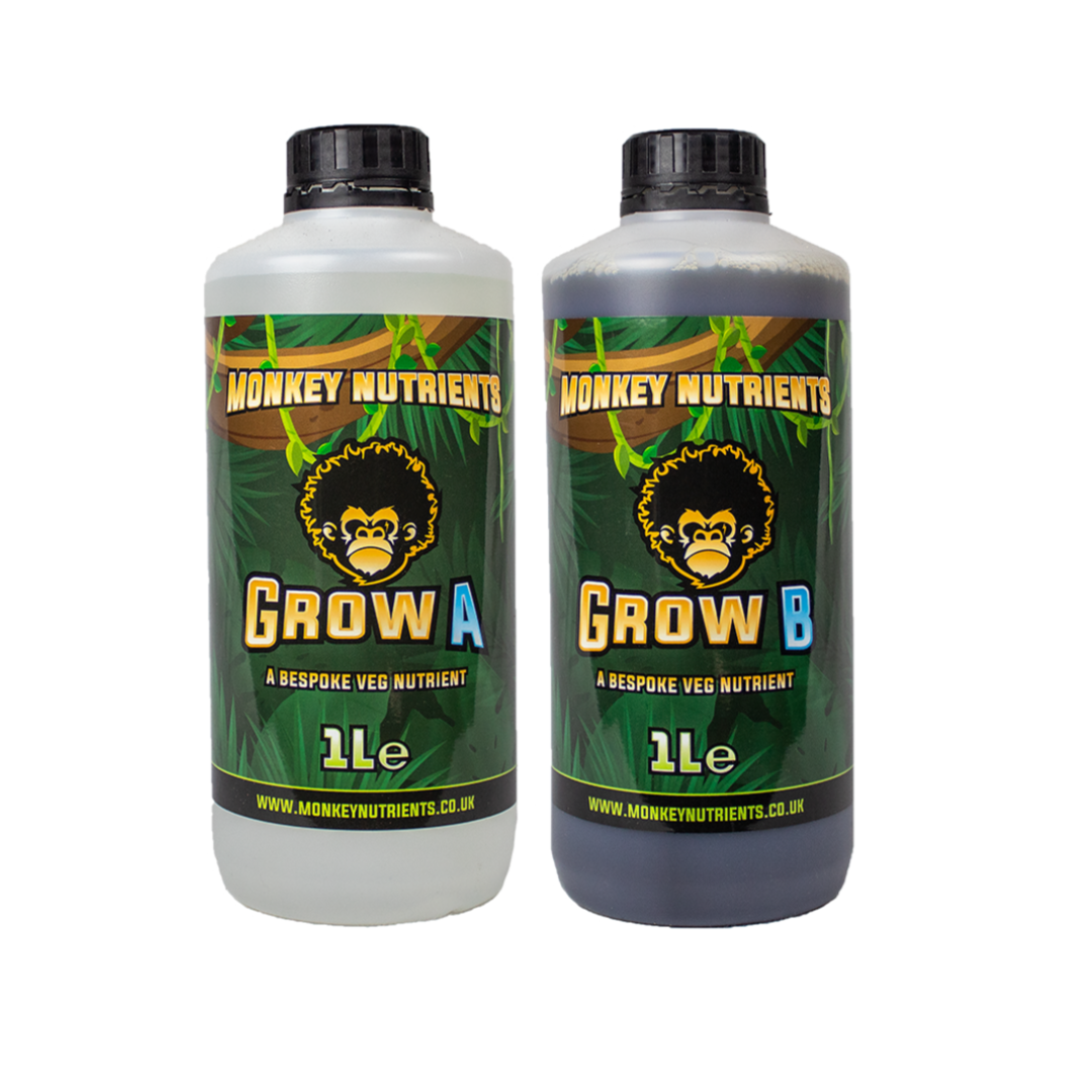 Nutrients 1L Monkey Nutrients - Grow AB