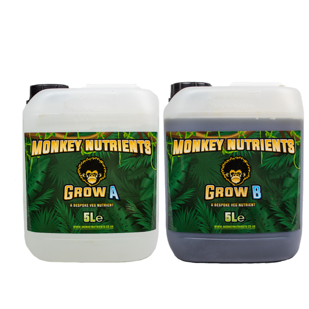 Nutrients 5L Monkey Nutrients - Grow AB