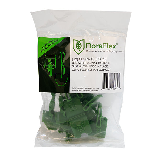Pipes, Hoses & Fittings Pack of 12 FloraFlex Clip for Flora Caps