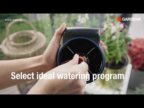 gardena aquabloom automatic plant watering system Gardena Solar-powered Irrigation AquaBloom Set