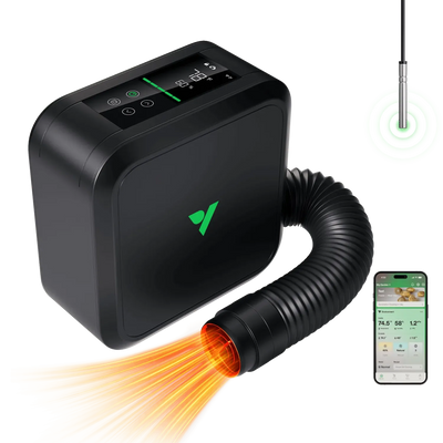 Vivosun AeroFlux Smart Grow Tent Heater 700W with VPD and App Control