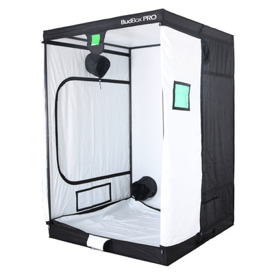Bud Box Pro 150 x 150 Grow Tent - Standard & XL Height (White/Silver Lining)
