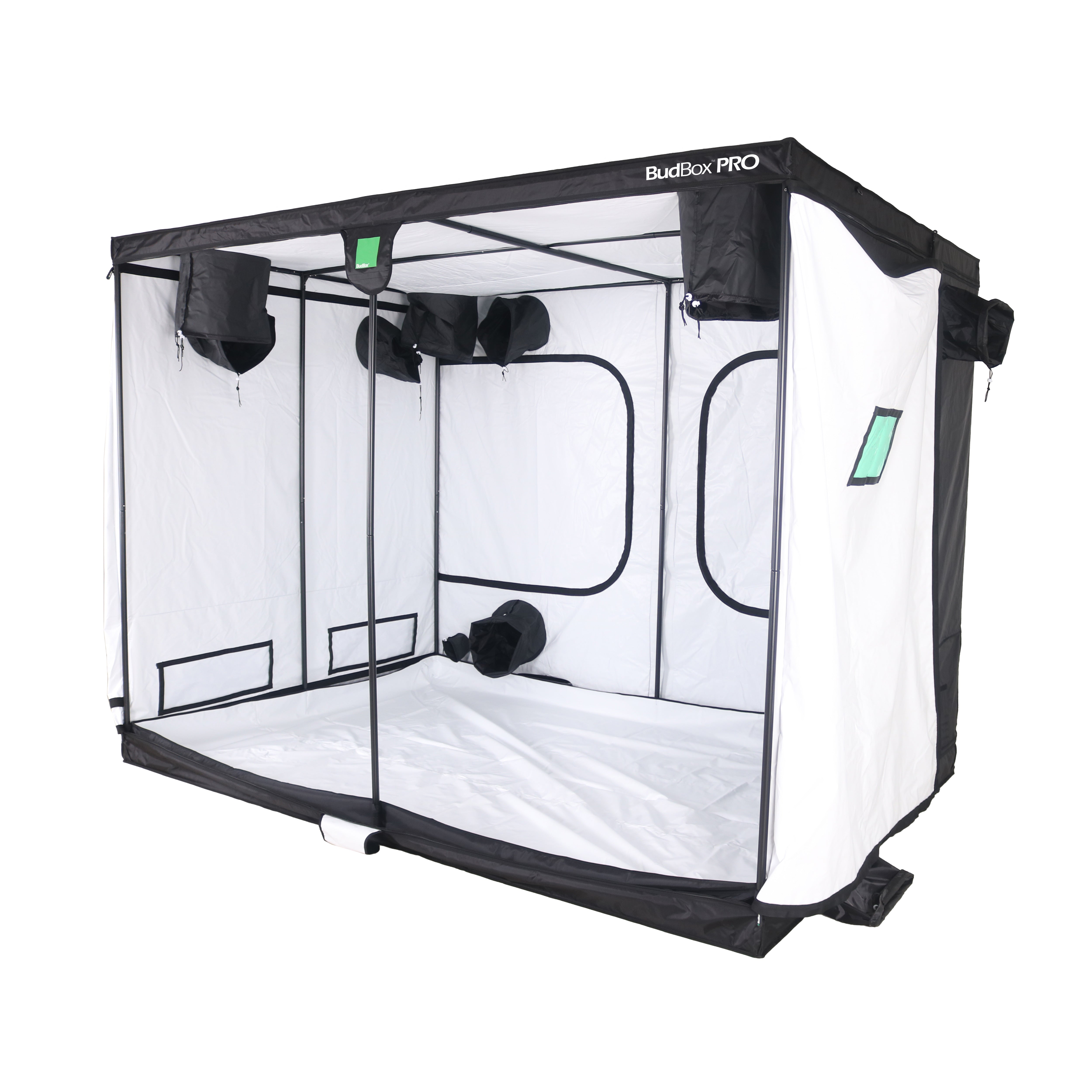 Armario de cultivo Bud Box Pro 300 x 200 - Altura estándar y extragrande (blanco/plateado)