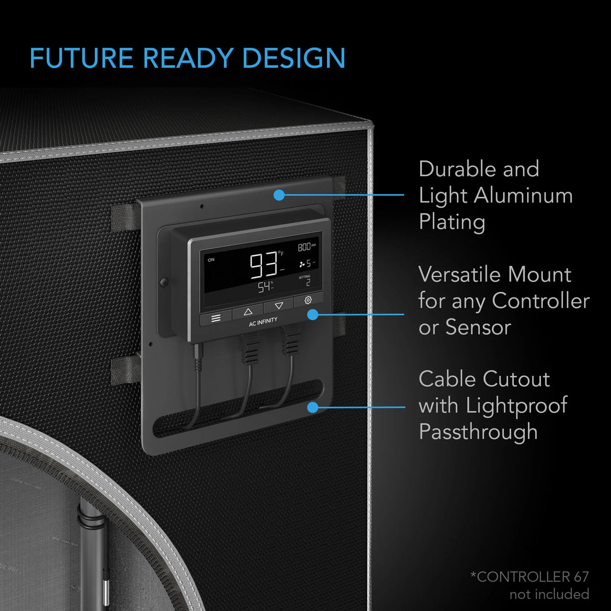 AC Infinity Cloudlab 722 Advance Gewächszelt – 60 x 60 x 180cm (AC-CBA722)
