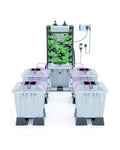 ALIEN Grow Systems Alien AERO™ 4 Pot 15L PRO Silver Series - The Hydro Bros