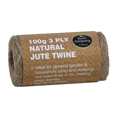 100g 3 Ply Natural Jute Twine - 60m
