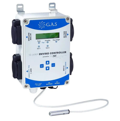 GAS Enviro Controller V2 13AMP Steuerung für Umgebungsfeuchtigkeit, -temperatur sowie AC- und EC-Lüfter