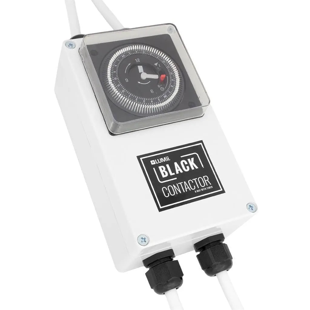 Lumii Black 8 Way Contactor Timer