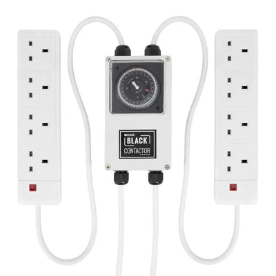 Lumii Black 8 Way Contactor Timer