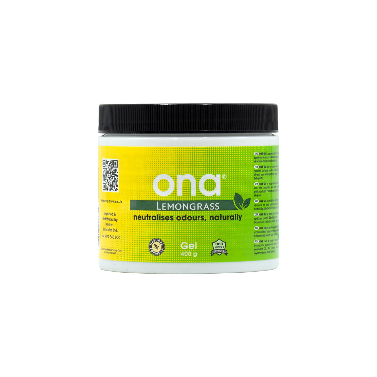 Odour Control Lemon Grass ONA Air Gel Pot 732g (1L)