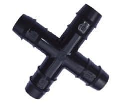 Pipes, Hoses & Fittings 16mm Barbed Cross Connector