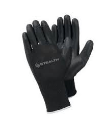 Trimming, Drying & Curing Black Stealth PU Gloves
